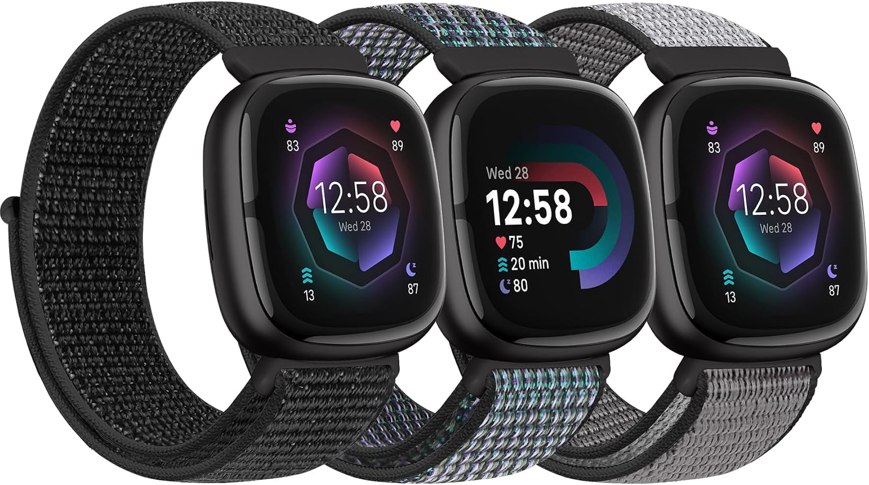 Amazon.co.jp: Bcuckood ナイロン交換用時計バンド Fitbit Versa 4