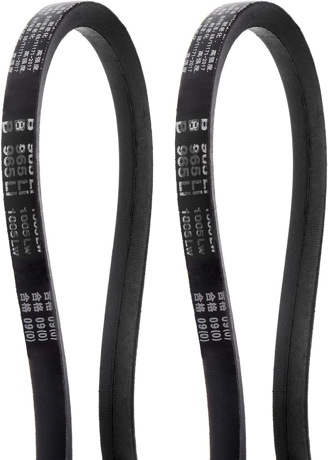 Toolparts And Accessories 2pcs B-965Li V-Belts Drive Belt 965mm Inner Girth Rubber For Power Transmission (#CN#130824-09195)