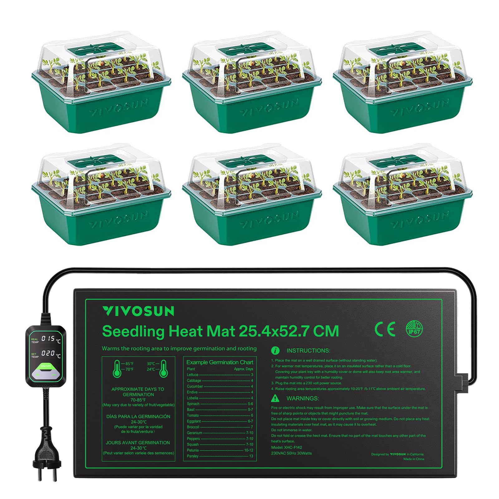 VIVOSUN Heizmatten-Set