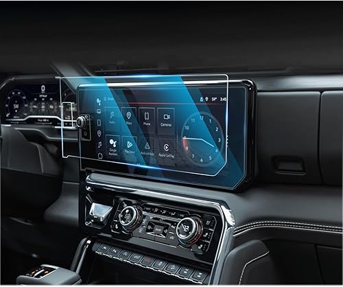 Vista 158 de CDEFG Cristal templado para Chevrolet Silverado/GMC Sierra 2025, pantalla táctil de 13.4 pulgadas, accesorios para Chevy Silverado/Sierra 1500