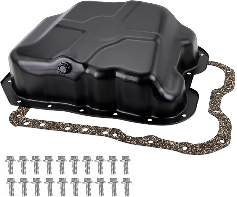 Cárter de óleo do motor KOONDHEEND com bujão, junta e parafusos para Jeep, Dodge e Chrysler – Kit com 20 parafusos