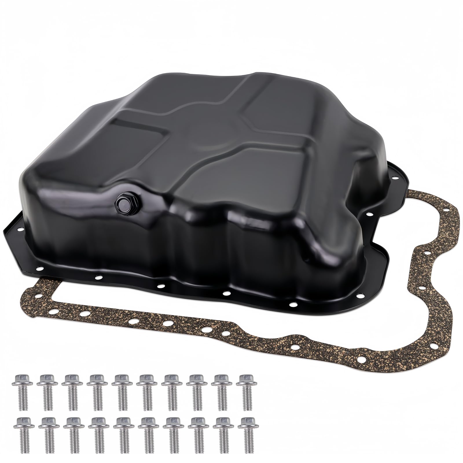 Photo 1 of 4884665AC Engine Oil Pan with Drain Plug&Gasket and 20 Screws Fits For Dodge(AVENGER/CALIBER/JOURNEY);Jeep(COMPASS/PATRIOT);Chrysler(Cirrus/200/SEBRING/);L4 2.4L 2.0L # 264-361