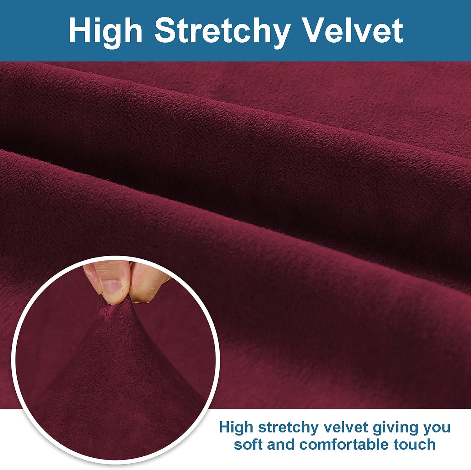 Sofa Cover Stretchable 2 Seater, Couch Covers with Armrest, Sofa Slipcover for Living Room, Velvet Breathable for All Seasons Removable Soft Folding for Most Shape Sofas