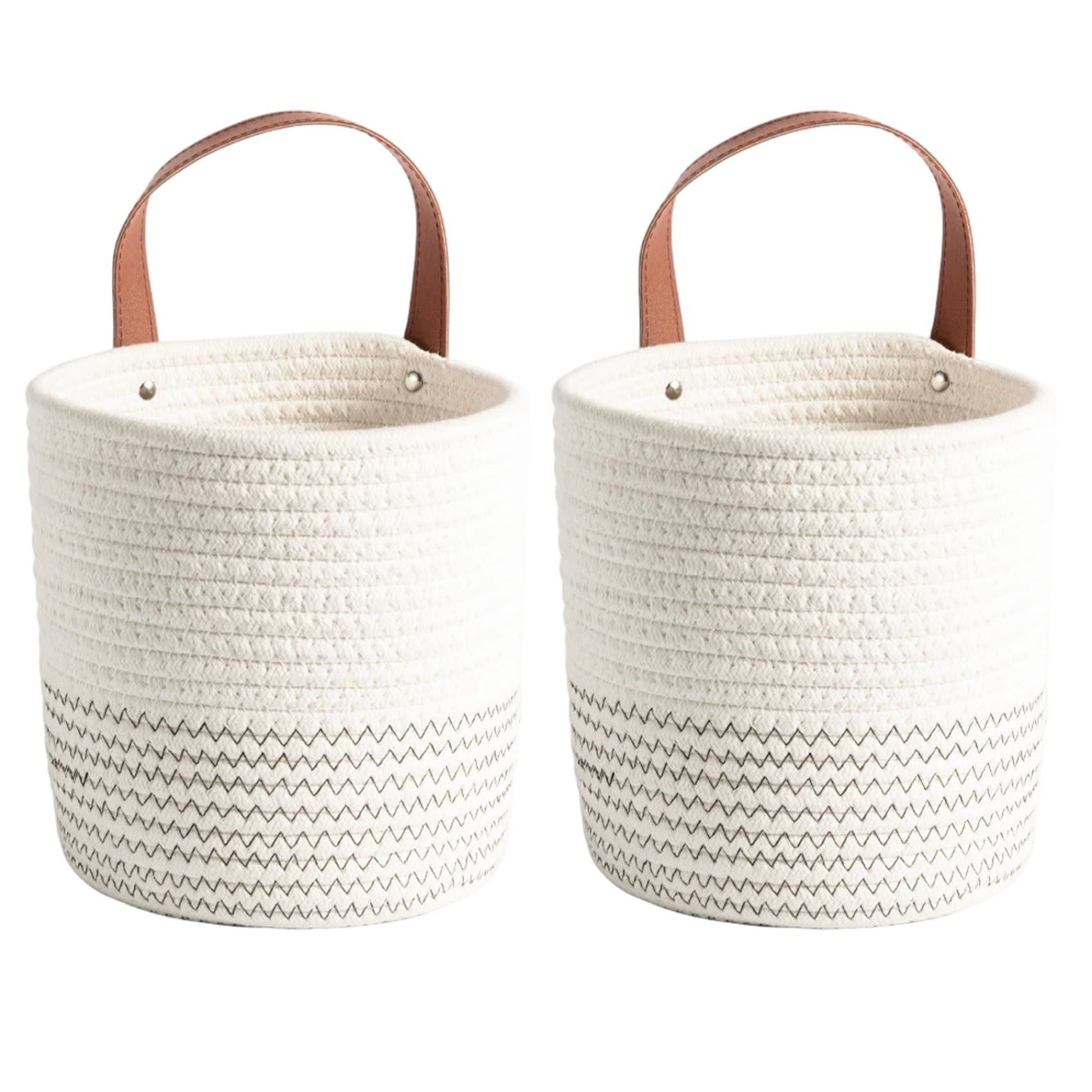 Panier mural suspendu pour gagner de la place lot de 2 paniers en coton