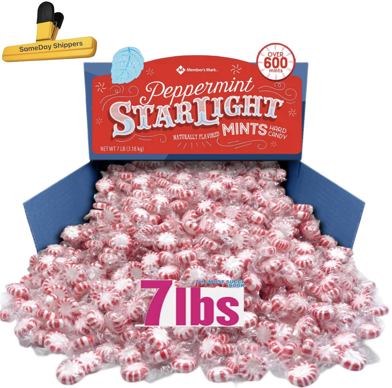 Peppermints Mints Hard Candies (STARLIGHT MINTS) Over