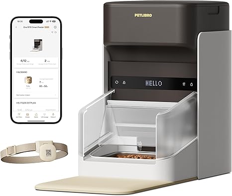 PETLIBRO Automatic Cat Feeder, Wi-Fi Rechargeable Pet Food Dispenser Battery-Operated with 30-Day Life