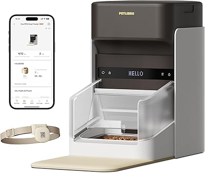 PETLIBRO Automatic Cat Feeder, Wi-Fi Rechargeable Pet Food Dispenser Battery-Operated with 30-Day Life