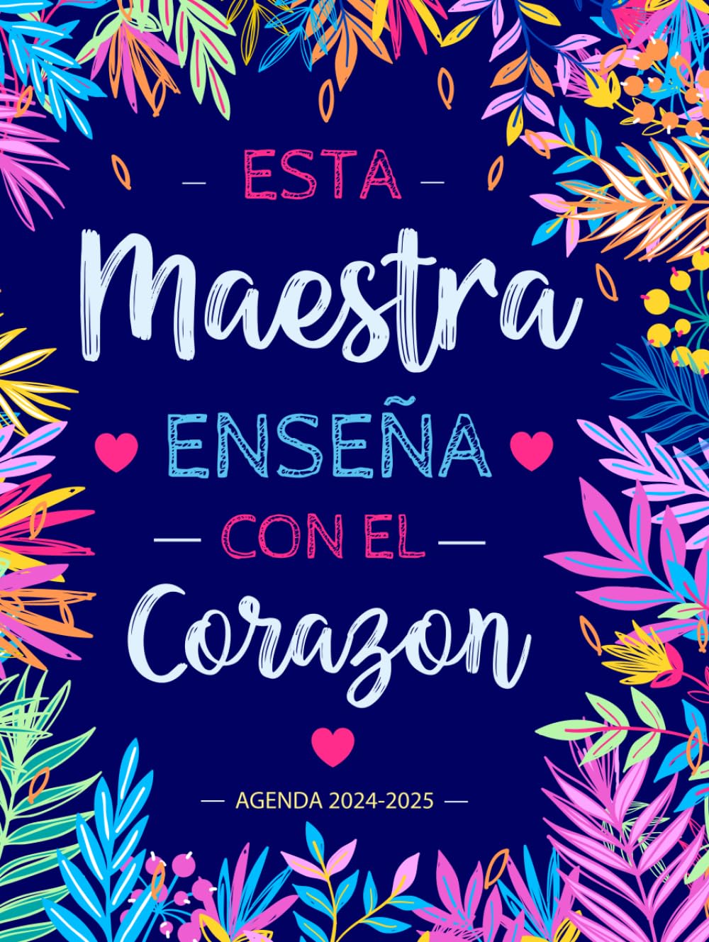 Agenda Maestra 2024 2025: regalo profesora infantil primaria | grande planificador semanal y mensual | una semana en dos páginas | agosto 2024 a Julio 2025 | cuaderno del profesor