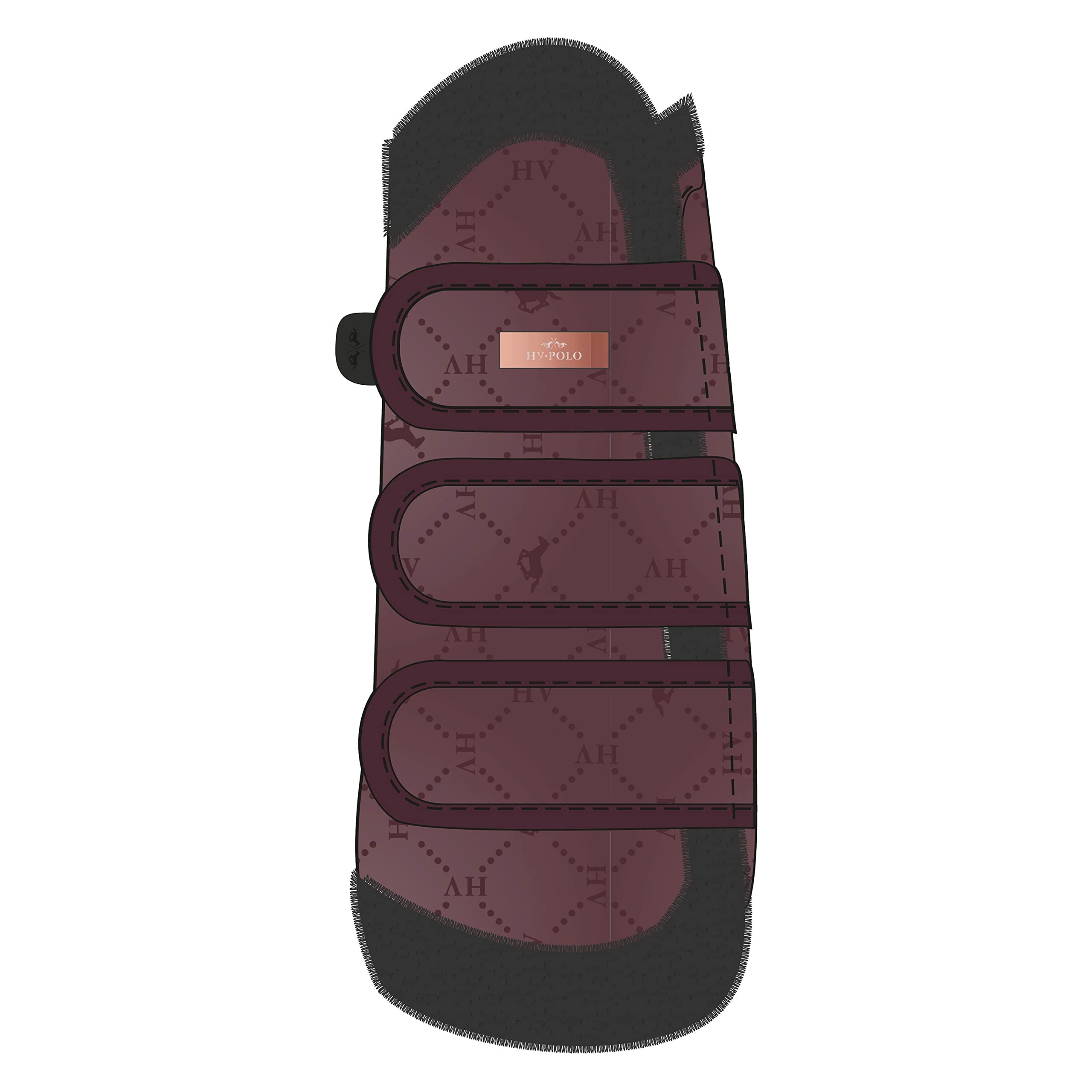 HV Polo Dressurgamaschen HVPCecile Dark Berry mit Kunstpelz