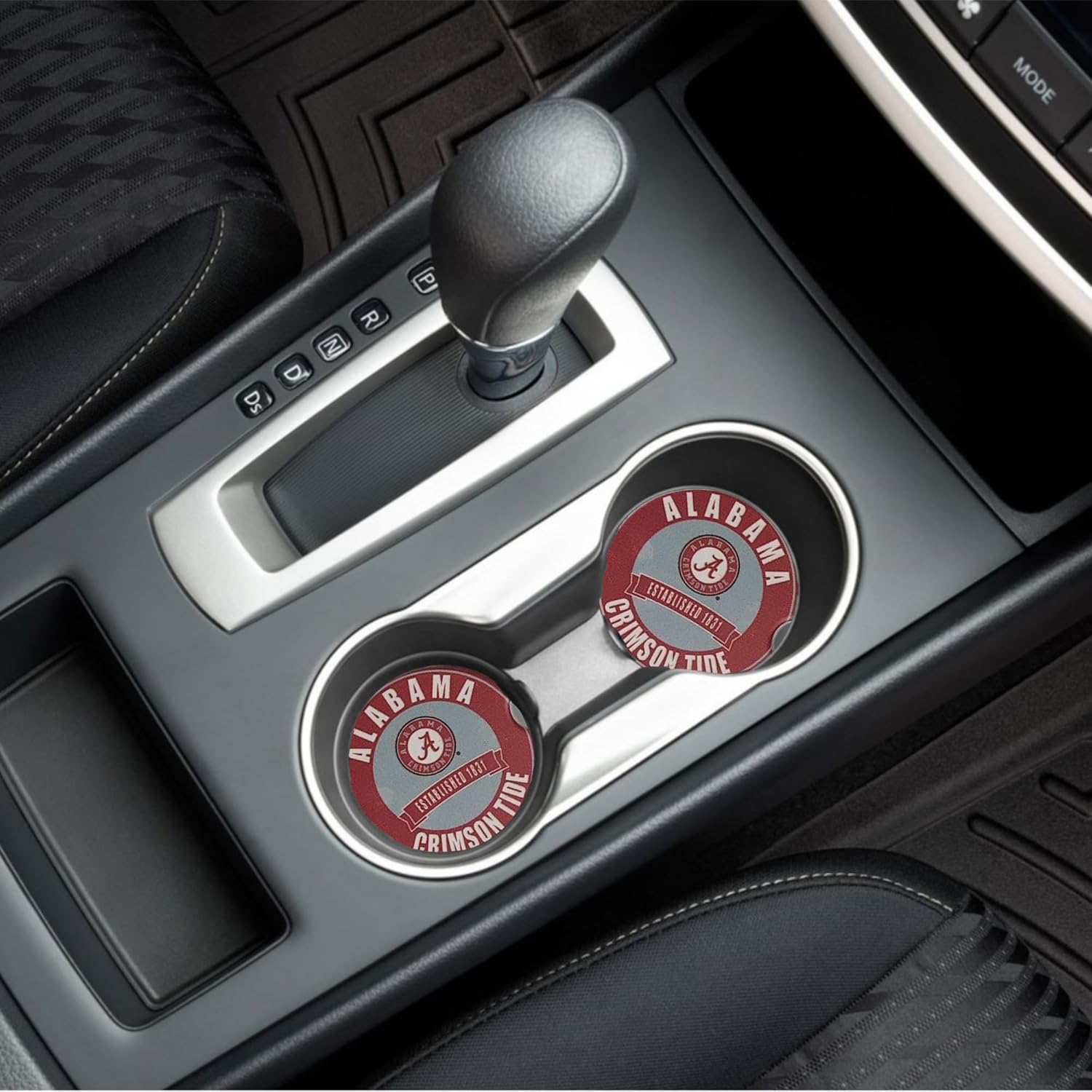 Fan Creations Set of 2 Car Coasters Removable Absorbent Ceramic Stone Coasters - Ideal Gift for Students, Alumni and Everyday Fan - Show Your Big 10 NCAA Team Spirit - Image 3