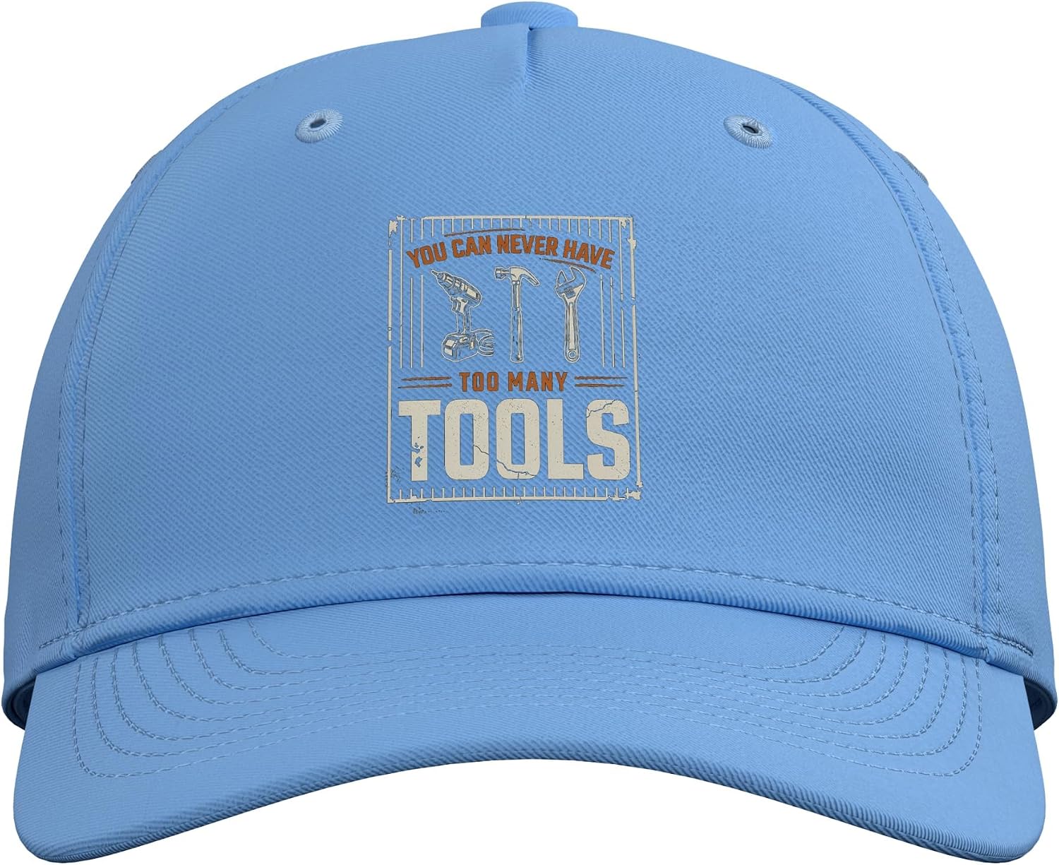 You Can Never Have Too Many Tools Funny Handyman Mechanic Adjustable Baseball Hat image 2