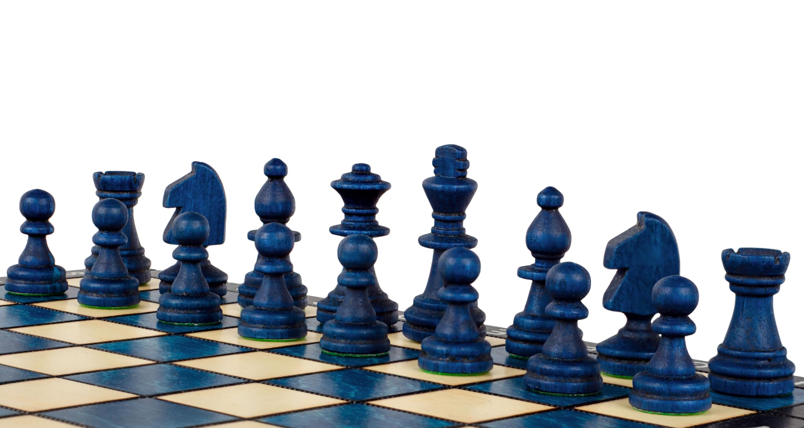Magnetisches Reiseschach Blau, 27 cm