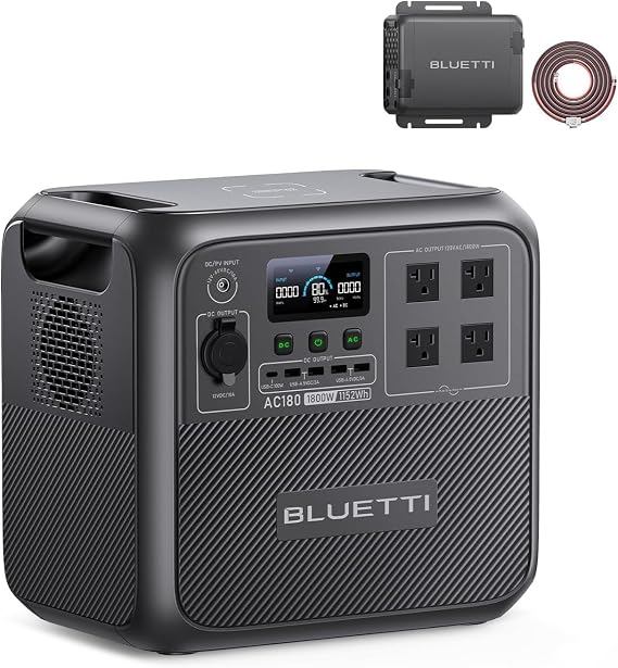 BLUETTI AC180 & Charger 1: The Ultimate Off-Grid Power Solution