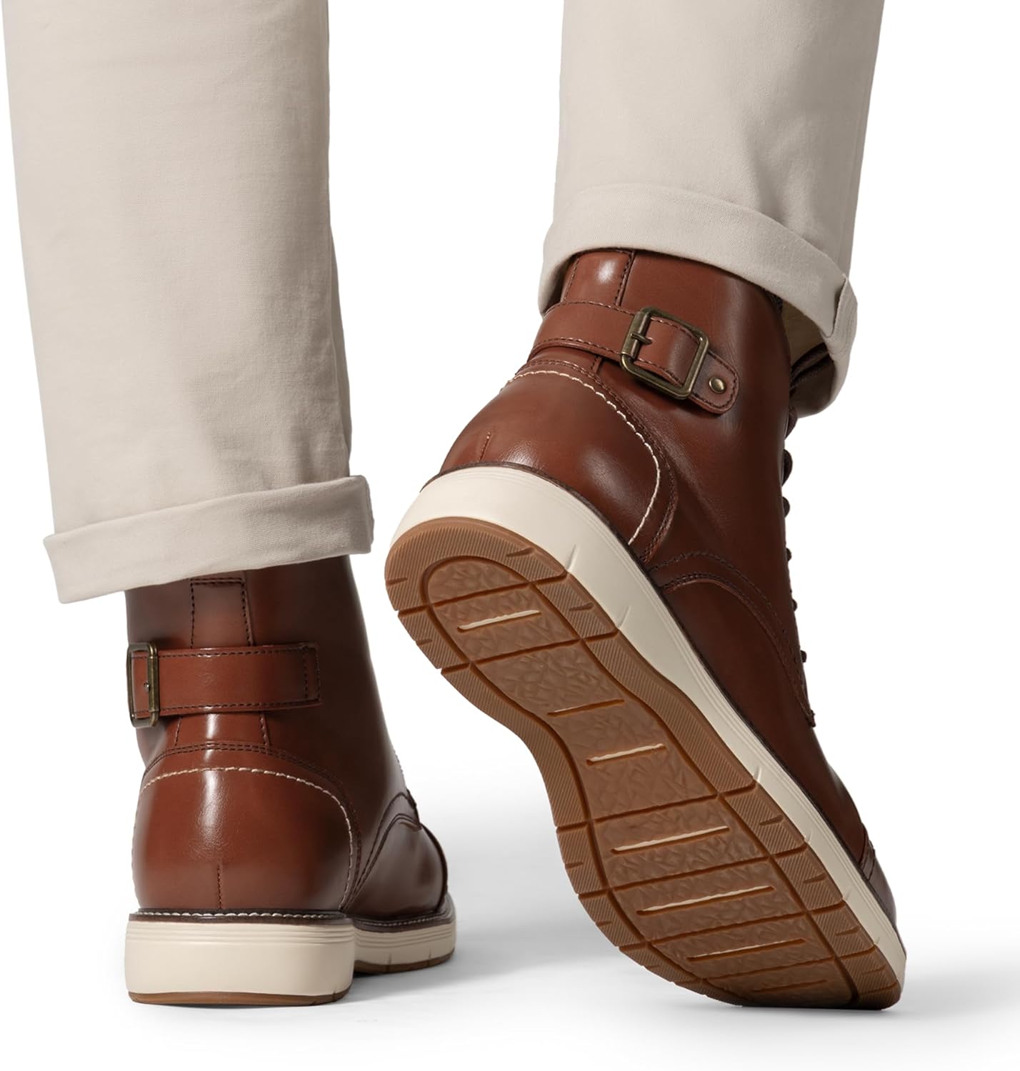 Bruno Marc Men's Motorcycle Combat Boots Lace-Up Casual Dress Biker Boot - Image 7