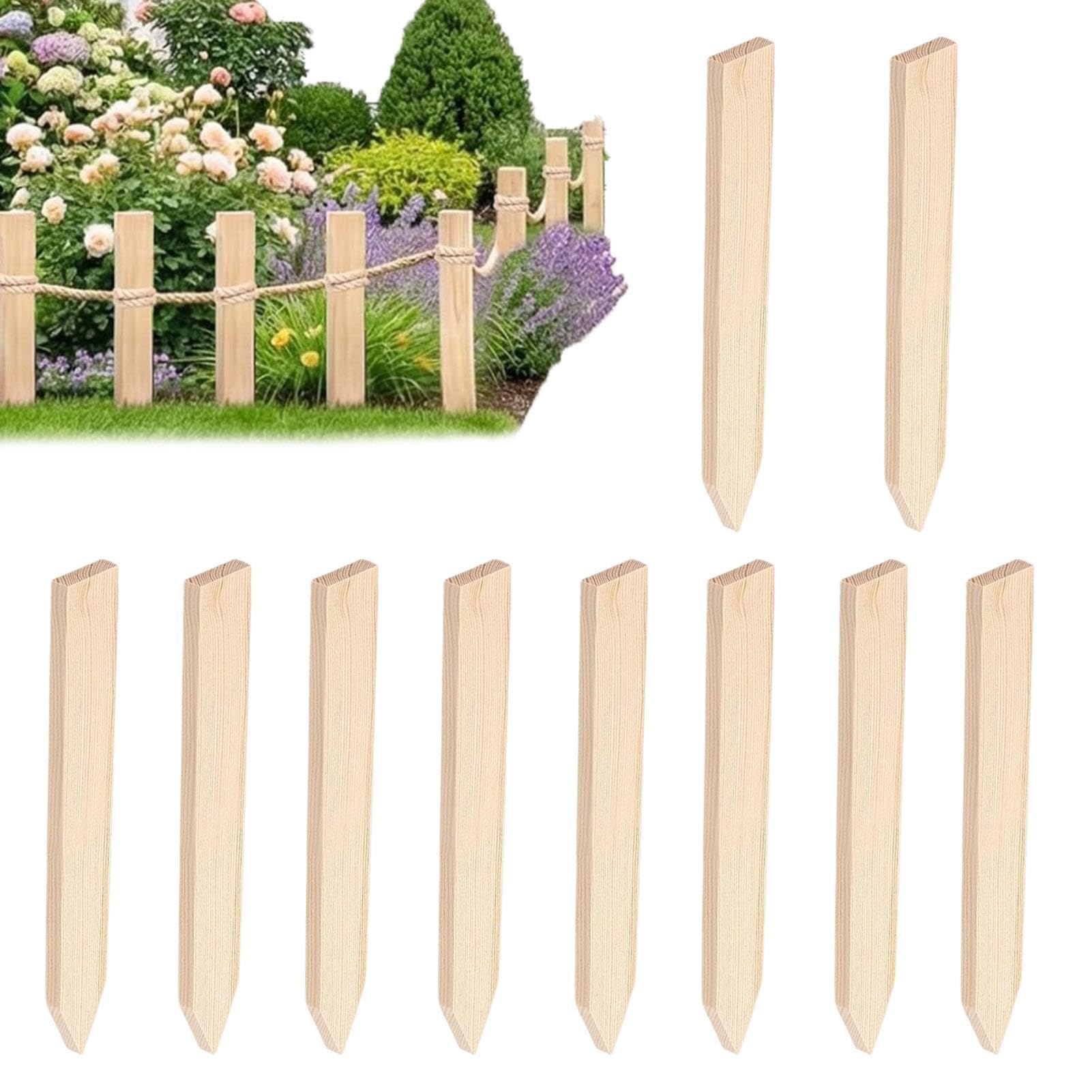 Piquets de jardin en bois : stabilisez vos bordures et arbres menacés
