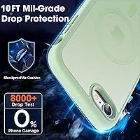 Vista 395 de MOCCA - Funda magnética resistente para iPhone XR de 6.1 pulgadas, compatible con MagSafe, funda con protección contra caídas de grado militar