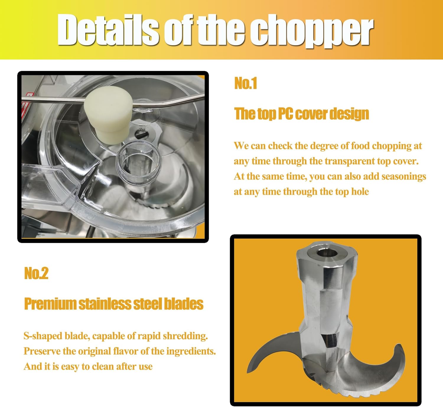 Food Processor Electric Vegetable Chopper Meat Grinder 6L Stainless Steel Vegetable Blender Meat Cutter Adjustable Speed Commercial Food Chopper 110V