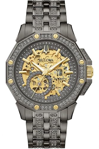 Bulova Automatic Watch 98A293, Grey, std, Elegant