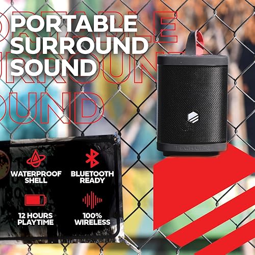Miniatura 2 de Tech-Life Boss- Altavoz Bluetooth portátil de alta calidad, altavoz impermeable para fiestas al aire libre con sonido increíble, graves pesados, sin