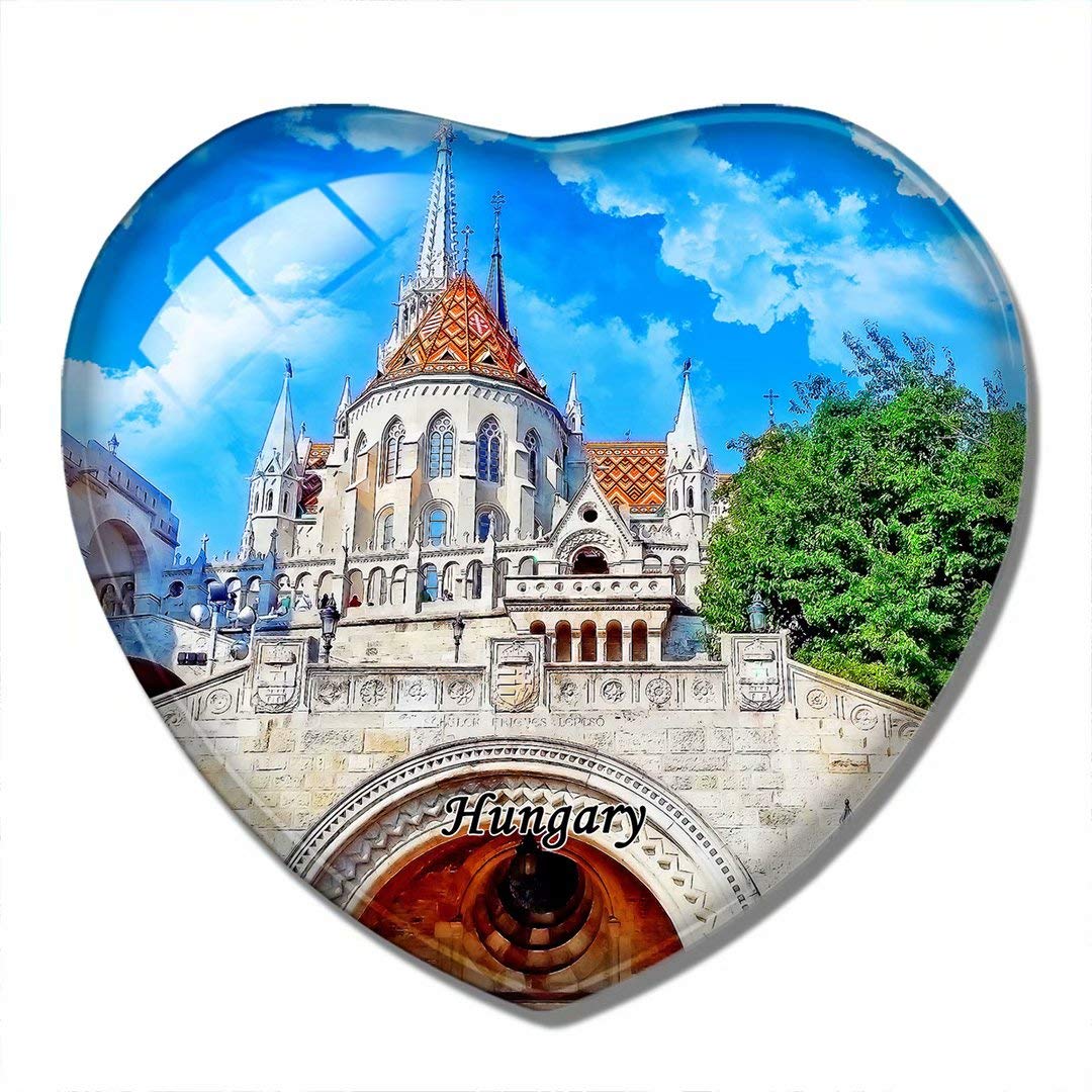 Hungary Magnet Hungary Fisherman's Bastion Budapest 3D Fridge Magnet Crafts Souvenir Crystal Refrigerator Magnets Collection Travel Gift