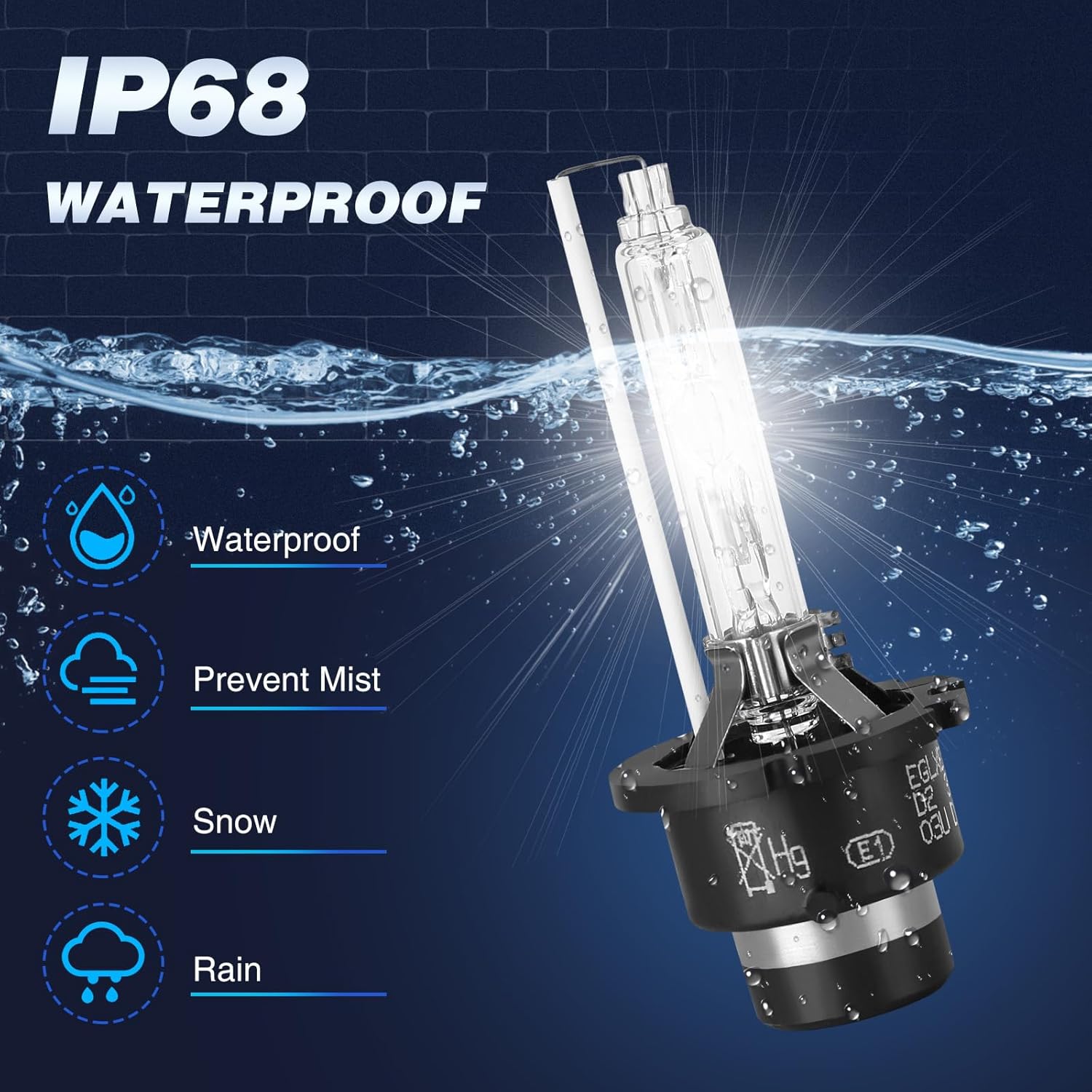 HID Headlight Ballast W/Igniter & D2S Bulb for Infiniti EX35 EX37 FX35 FX37 FX45 FX50 G35 G37 JX35 Q50 Q60 Q70 QX56 QX60 QX70 QX80 28474-89904,28474-8991A Xenon Ballast Control Module (1 Pack)