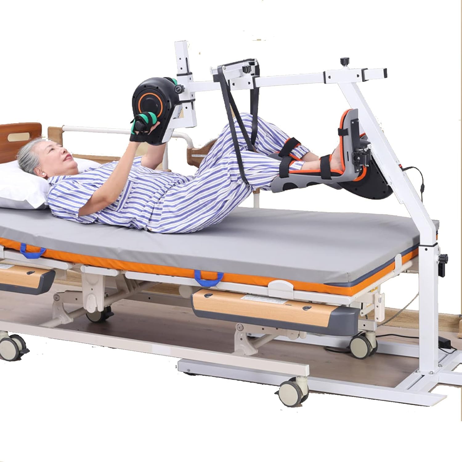 Sprzęt Do Rehabilitacji Dla Osób Starszych Specjalistyczny Sprzęt Do ćwiczeń Do Leżenia W łóżku Elektryczne Pedały Połączone Z Hds Stopy I Kończyny Duży Opór Regulowane Przekładnie Łatwe W