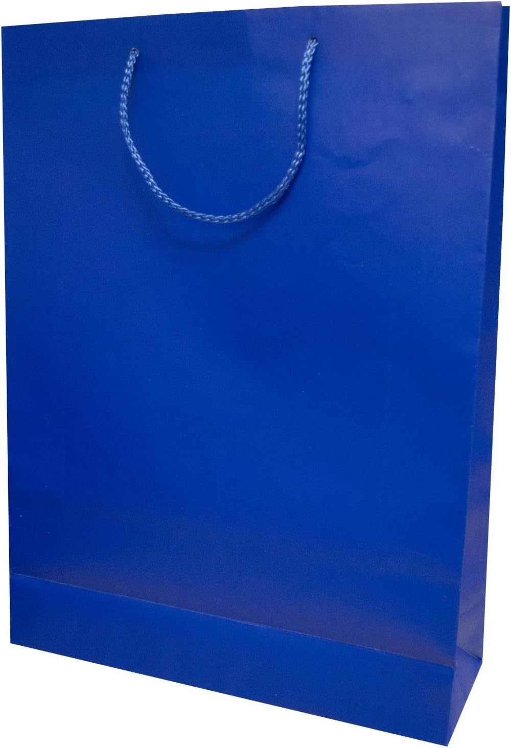 Kole Imports Large Blue & White Gift Bag Home & Kitchen