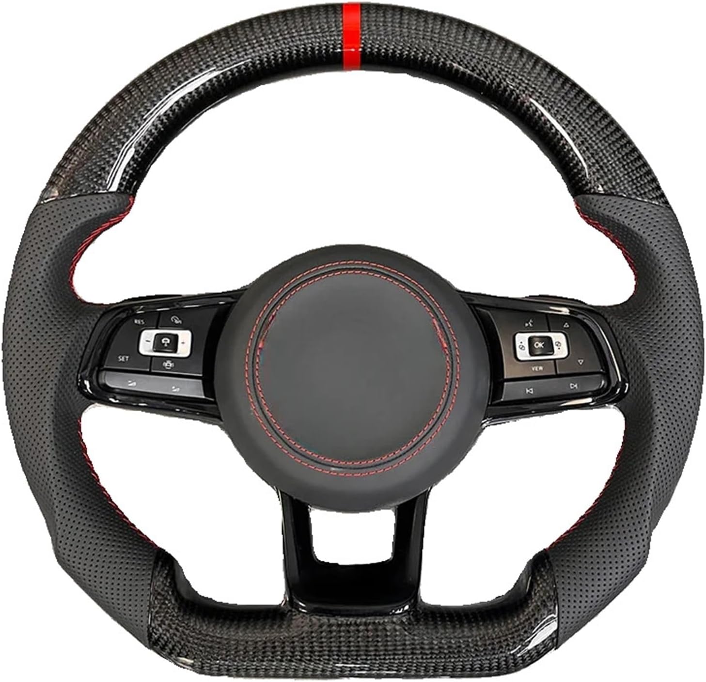 Steering Wheel Carbon Fiber For VW Golf MK7 7.5 GTI GTD GTE R Polo/Tiguan Passat Car Accessories