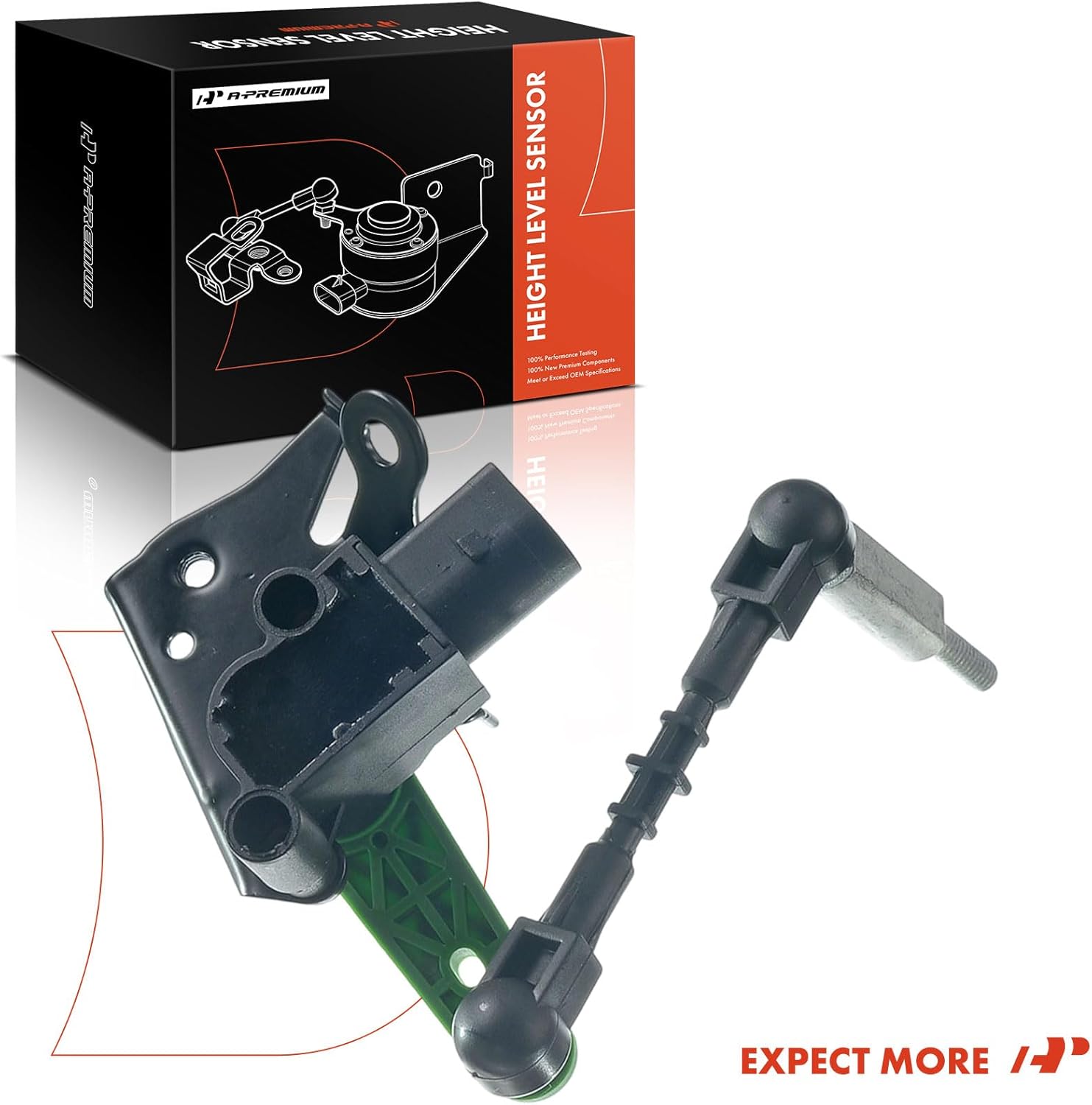 A-Premium Headlight Level Sensor Compatible with Audi A6 A8 S6 S7 S8 Front Left