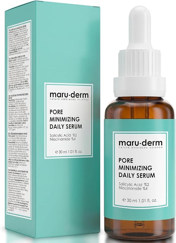Maruderm Salisilik Asit%2 & Niacinamide%5 Gözenek Görünümü İnceltici Cilt Serumu – Yağ Dengesi ve Pürüzsüzlük Destekleyici Yüz Serumu, 30 ML