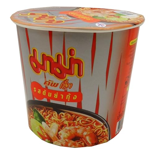 Miniatura 2 de Mama Instant Cup Fideos Tom Yum Sabor Camarón Tailandés Original Picante Peso Neto 42 G (1.48 Oz) X 6 tazas