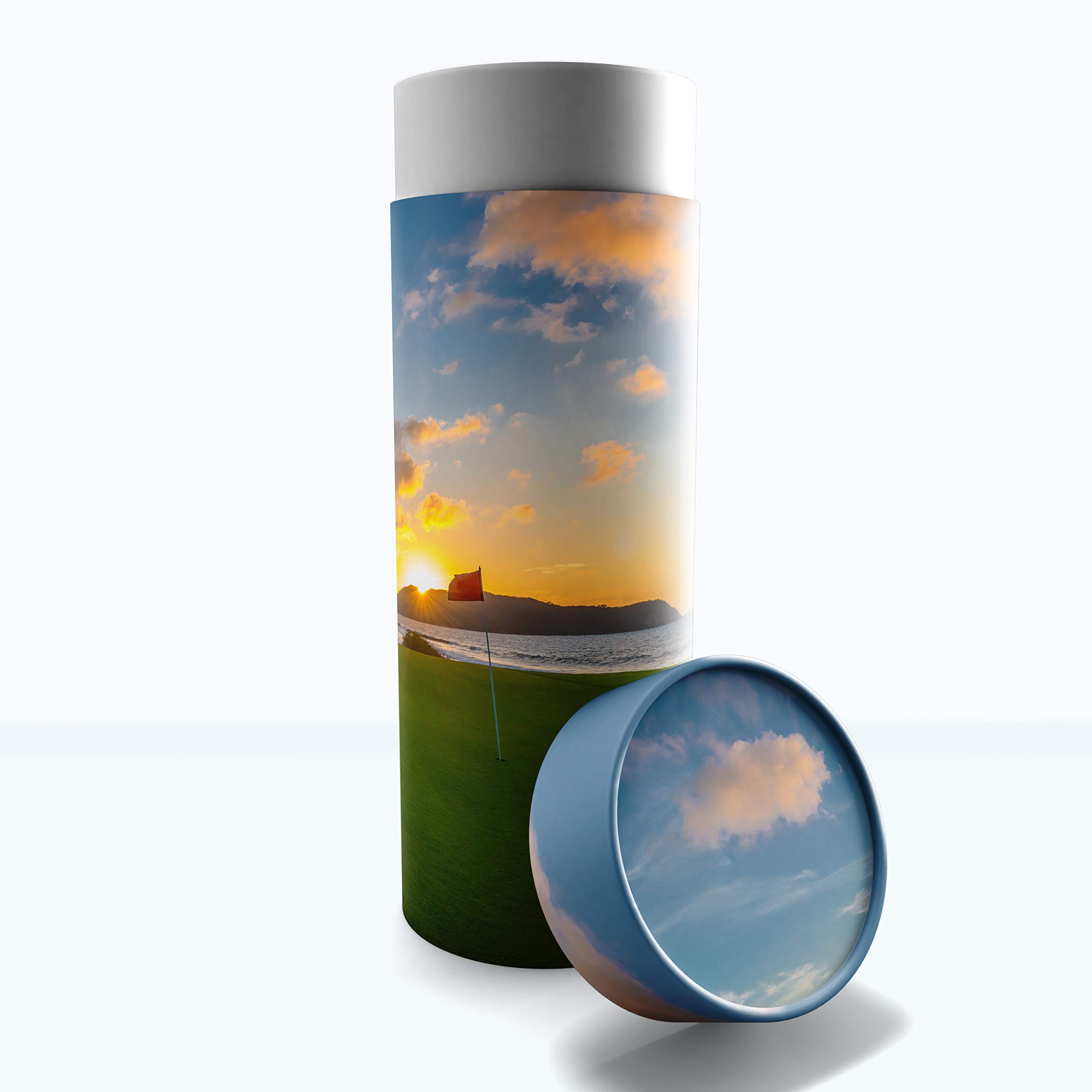 19th Hole Golf Scattering Tubes for Human Ashes TSA Approved Scattering Urn and Eco-Friendly Biodegradable Urns for Human Ashes & Biodegradable Urn for Burial at Sea