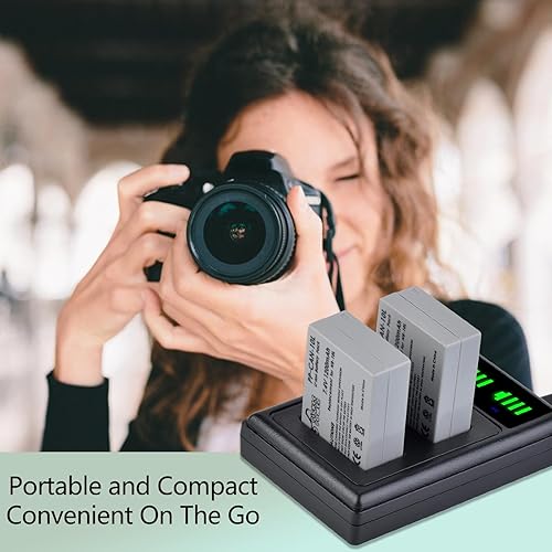 Miniatura 7 de Pickle Power Batería NB-10L Paquete de 2 y cargador dual LED para cámara digital Canon PowerShot G15, G16, G1X, G3X, SX40 HS, SX40HS, SX50 HS, SX60