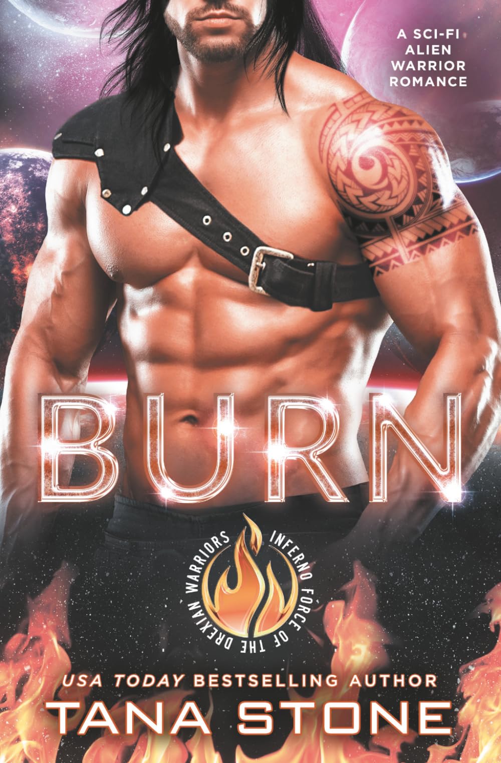 Burn: A Sci-Fi Alien Warrior Romance (Inferno Force of the Drexian Warriors)