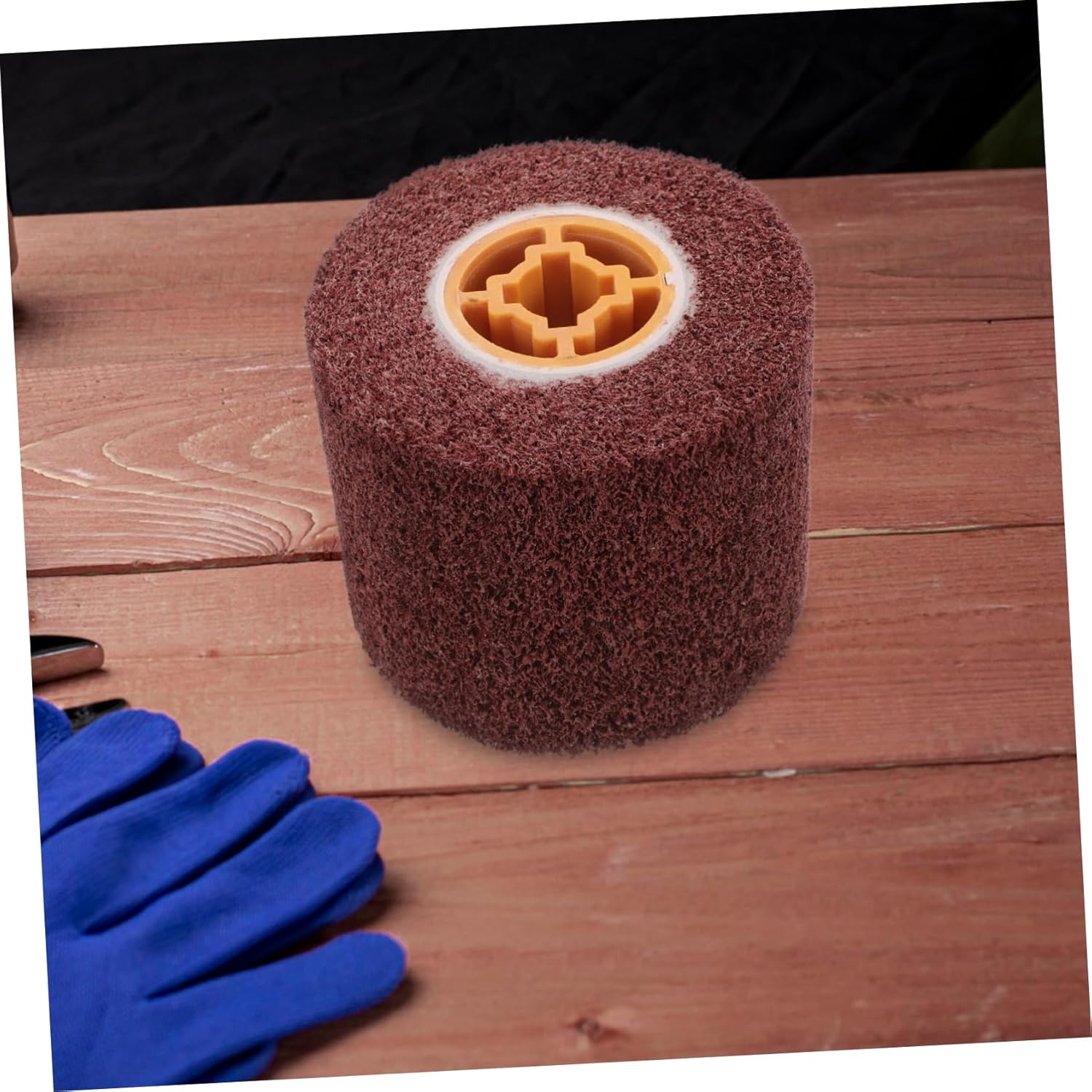 Cabilock 2pcs Stainless Steel Burnishing Wheel for Metal Surface Polishing Drawing Drum Brush for Easy Replacement and Reliable Performance