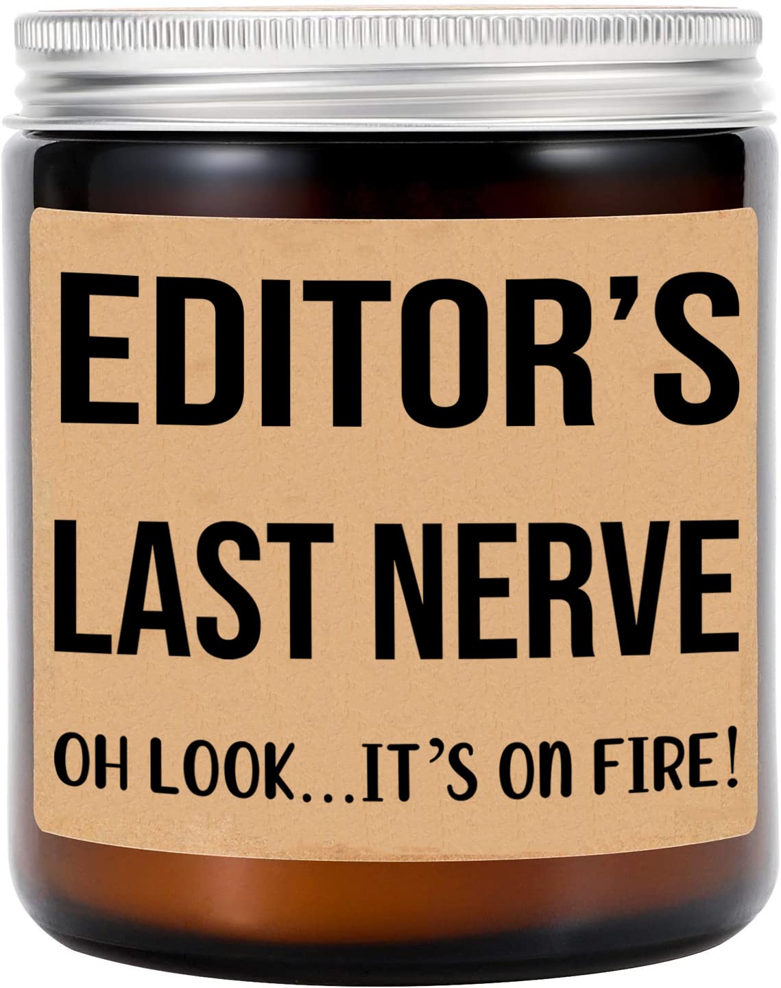 Editor Last Nerve Candle - Personalized Gift for Editor - Funny Gift for Editor - Editor Gifts - Birthday Gift for Editor
