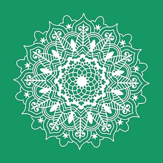 DGAGA Mandala Silk Screen Stencils,Reusable Self-Adhesive Silk Screen Printing,Datura Flower Mesh Transfers,Screen Printing Stencils for Painting on Wood,Furniture,DIY Home Decor