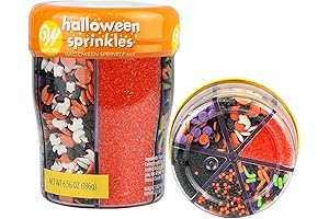 Wilton Halloween Sprinkles Mix: 6 Cell Assorted Sprinkles for Festive Halloween Baking