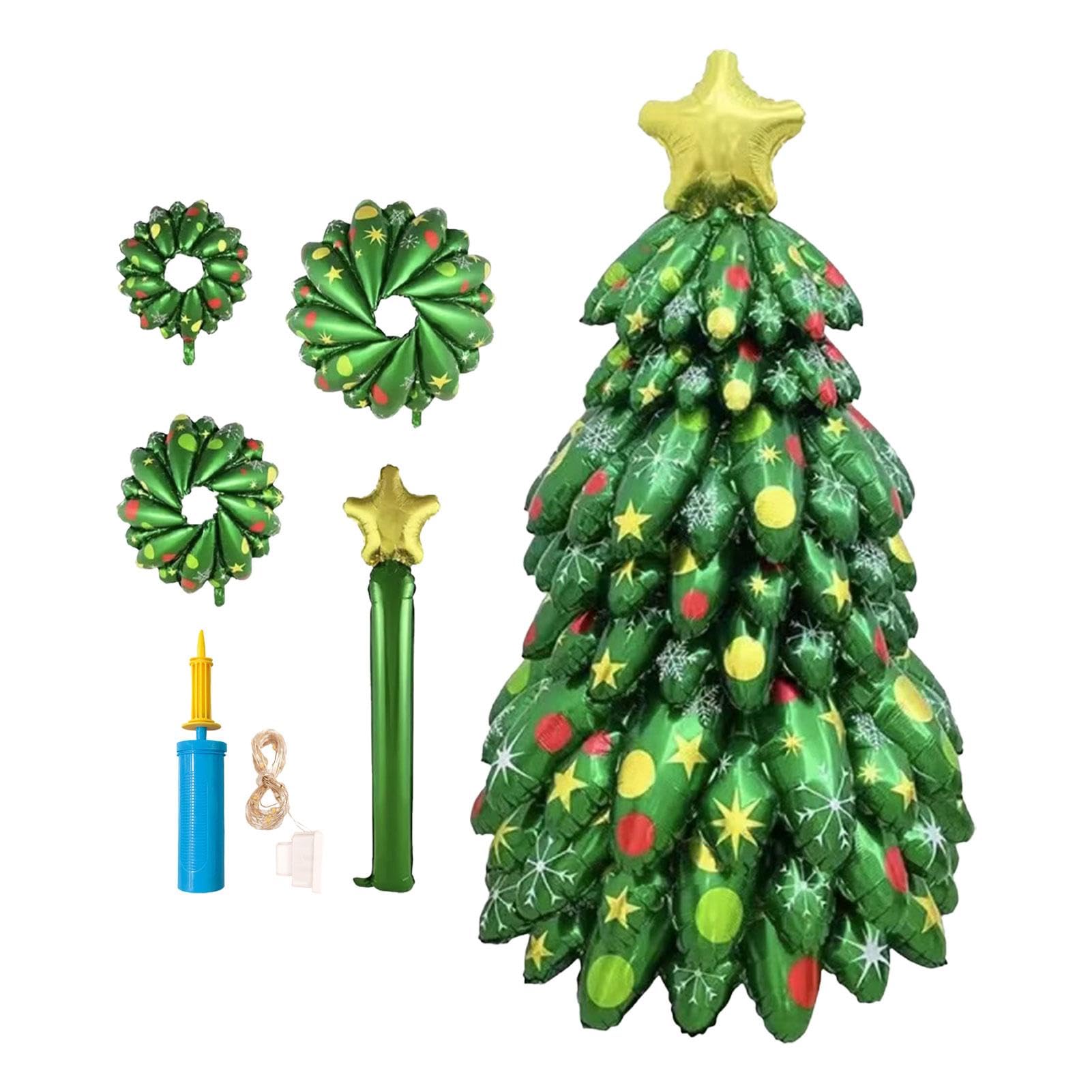Sapin gonflable de Noël lumineux géant fini les épines à ramasser