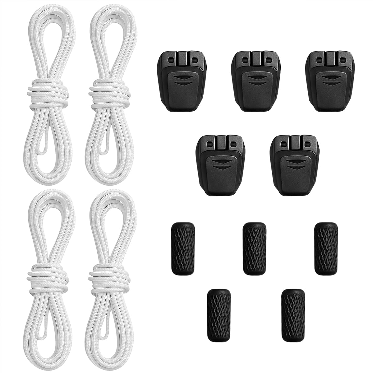 2pairsShoelace Kit for Salomon, No Tie Round Shoe laces Strings for Salomon Speedcross Ski Shoes，boot laces