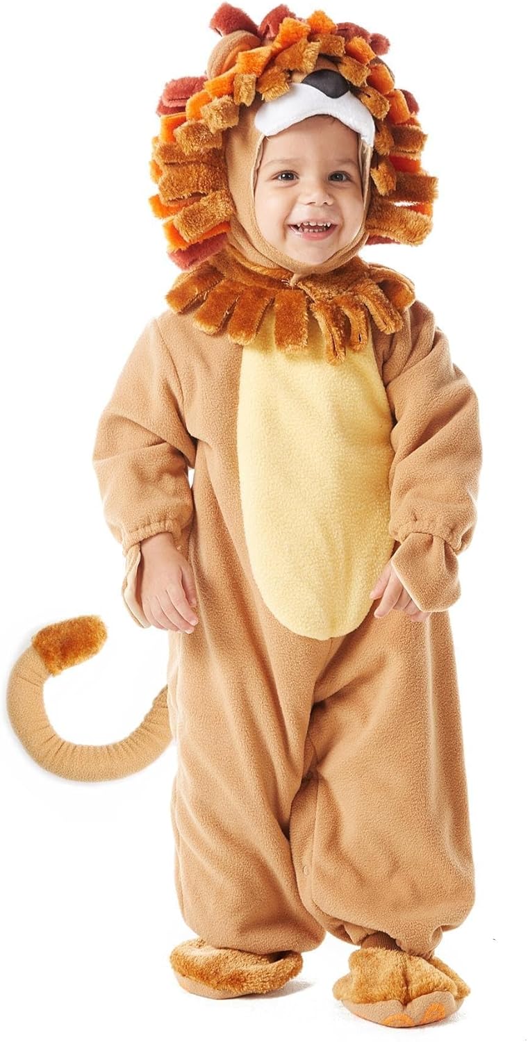 Spooktacular Creations Halloween Lion Costume Toddler with Toy Zebra, Kids Lion Costume for Baby Halloween Dress Up Party - Image 2