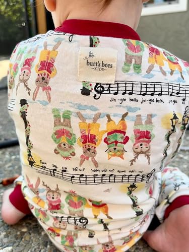 71CyCmfICbL._SY500_ Burt's Bees Baby Matching Family Jammies, Organic Cotton, Holiday Pajamas