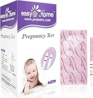 Vista 1 de EasyHome 25 Pregnancy (HCG) Urine Test Strips, FSA Eligible, Powered by Premom Ovulation Predictor iOS and Android APP, 25 HCG Tests EXP 09-30-2023