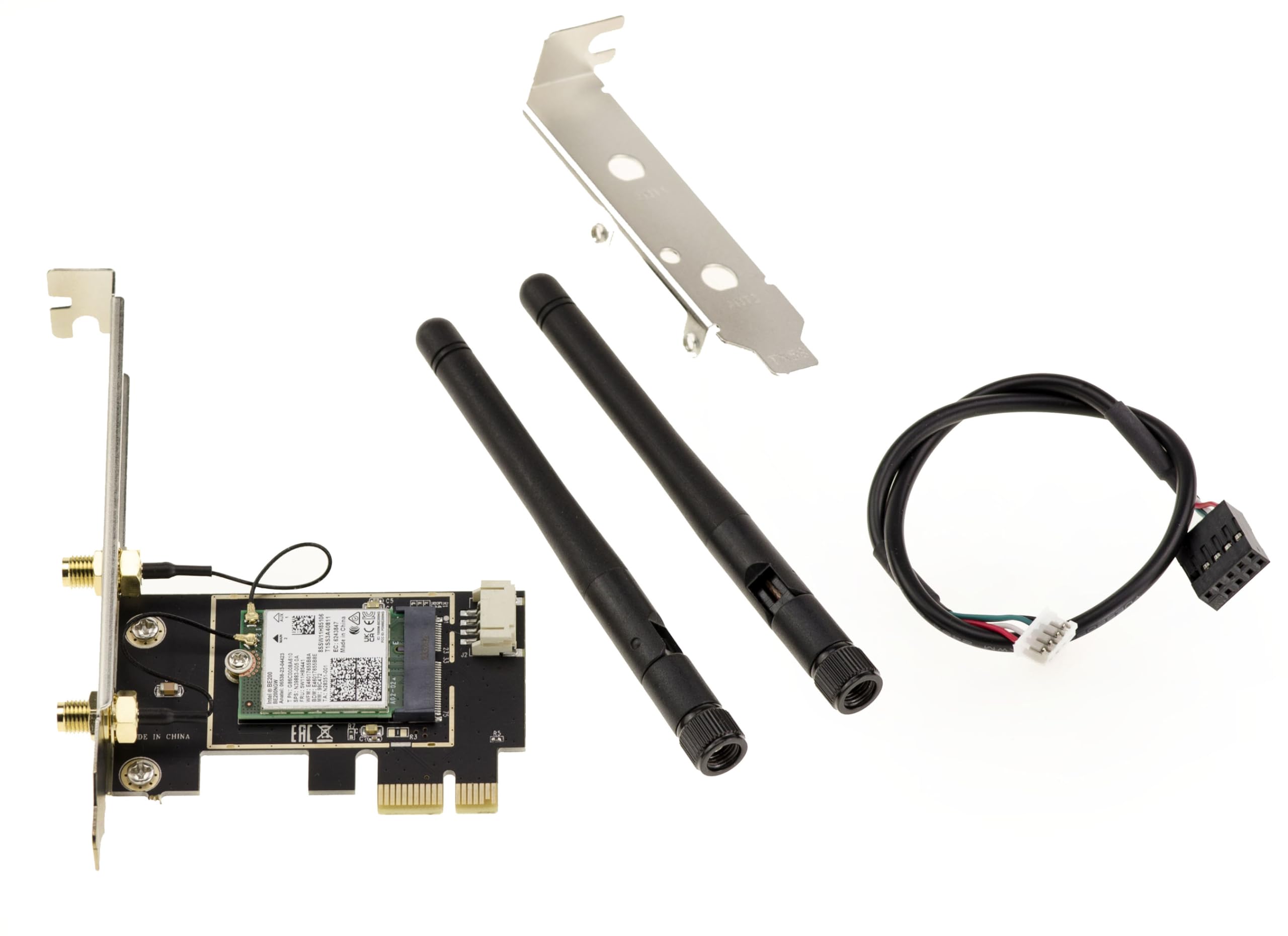 Carte PCIe WiFi 7 / Bluetooth 5.4 KALEA-INFORMATIQUE - Contrôleur Intel BE200 - Vitesse Jusqu'à 5 Gbit/s - Compatible Windows/Linux
