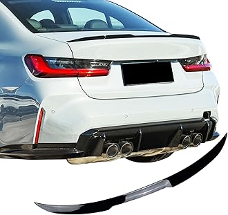 Rear Spoiler for BMW 3 Series G20 G28 Sedan 320 330 340 2019-2023 G80 M3 2021-2023 Trunk Spoiler Wing Trunk Tail Rear Trunk Lid,Glossy Black Performance - M3 Style