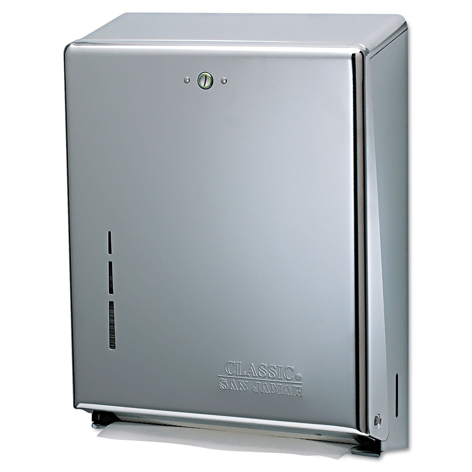 Distributeur serviettes interfoliées haut de gamme San Jamar T1900 XC métal chromé mat