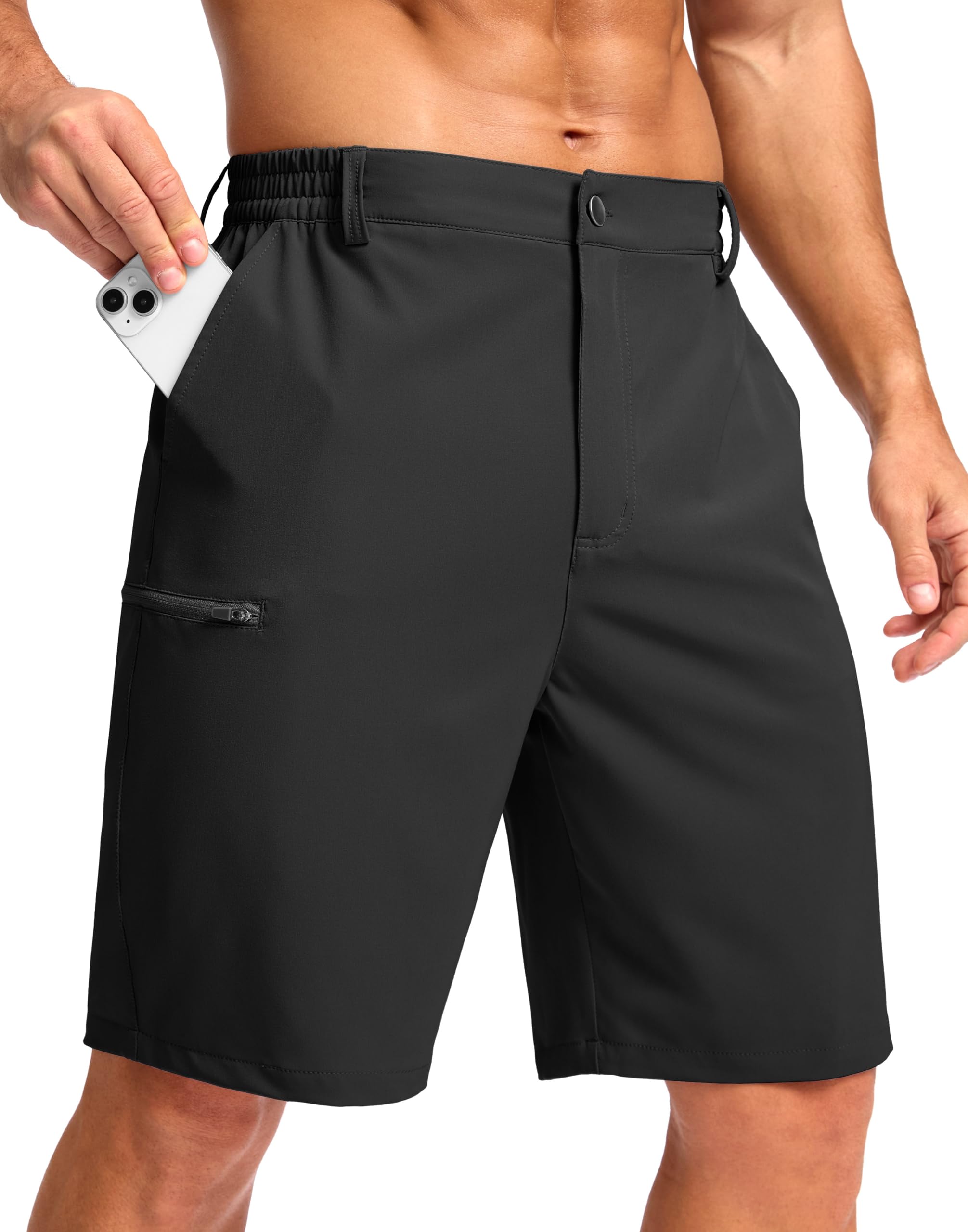 g gradual men39s casual shorts 734 934 lightweight 4 pockets stretch quick-dry summer shorts for golf work hiking trips