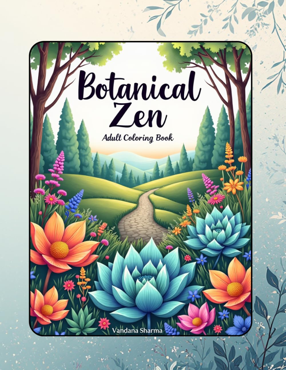Botanical Zen – Adult Coloring Book: A Calming Collection of Botanical Designs for Stress Relief, Mindfulness & Creative Relaxation