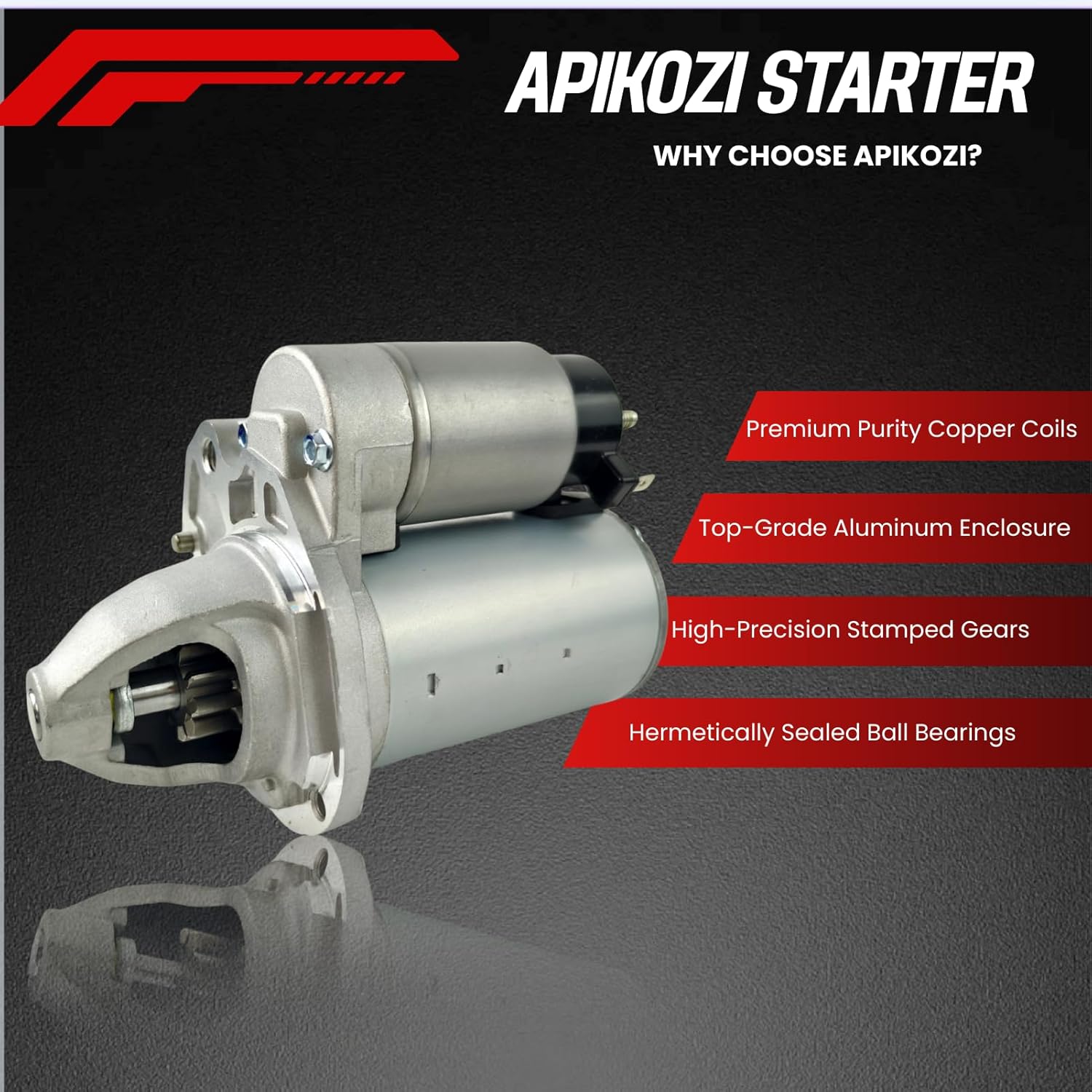 19616 New Starter Fits for 2011-2017 Chrysler 200, for 11-16 Town Country V6 3.6L, for 11-14 Dodge Avenger, for 11-20 Grand Caravan, for 11-19 Journey, for 2014 Jeep Cherokee, for RAM CV ProMaster 150
