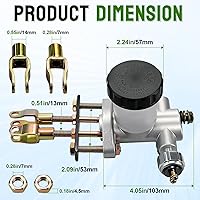 Vista 3 de LOCOPOW Go Kart Cilindro maestro de freno hidráulico para 150cc 90cc 110cc 125cc 200cc 250cc Go Kart Buggy Sunl BMS Kandi Roketa Kazuma Kinroad ATV